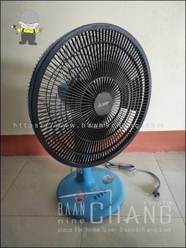 พัดลม Mitsubishi D16A-GB ประกอบเสร็จ พร้อมนำไปบริจาค