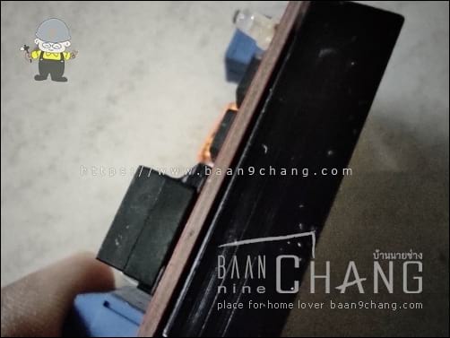 ขอบทั้ง 4 ด้านของแผ่น PCB น้ำเข้าได้ทั้ง 4 ด้าน ภาพนี้ก่อนจะทาเคลือบผิว