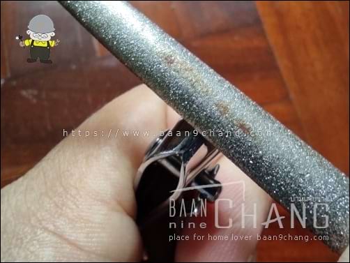 ฟันเรียบๆ ก็ลับคมด้วยตะไบเรียบๆ หรือกระดาษทรายเรียบๆ